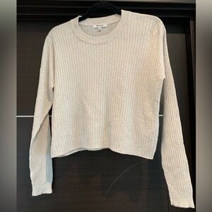 Madewell crop sweater shirt - small